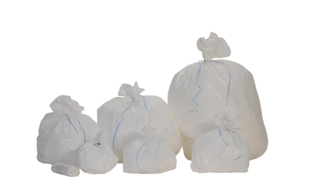 Sac poubelle 10l blanc 400 x 450 9u carton 1000 sa 